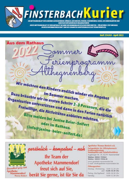 Finsterbachkurier April 2022