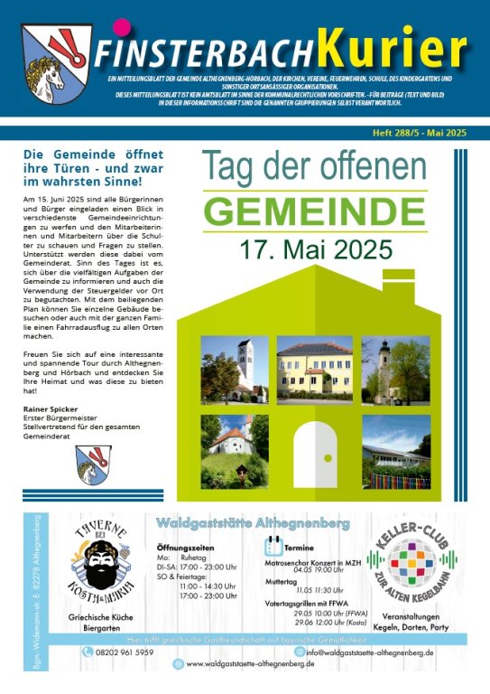 Finsterbach Kurier Mai 2025