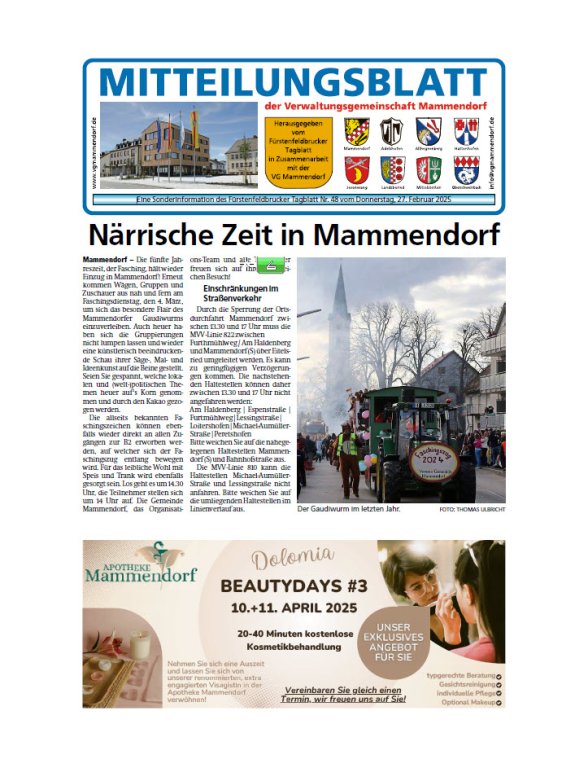 Mitteilungsblatt Februar 2025